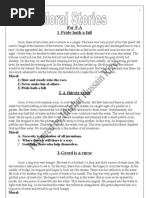 Moral Stories For F A