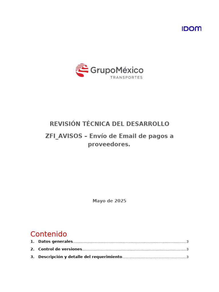 Revisión Técnica ZFI_AVISOS S/4HANA | PDF | Software | Informática