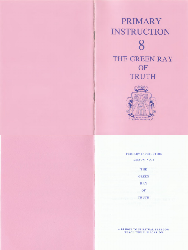 Primary Instruction 8 The Green Ray of Truth | PDF | Angel | Archangel