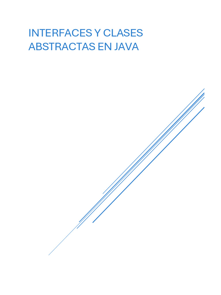 Clases Abstractas e Interfaces en Java | PDF | C ++ | Programación de ...