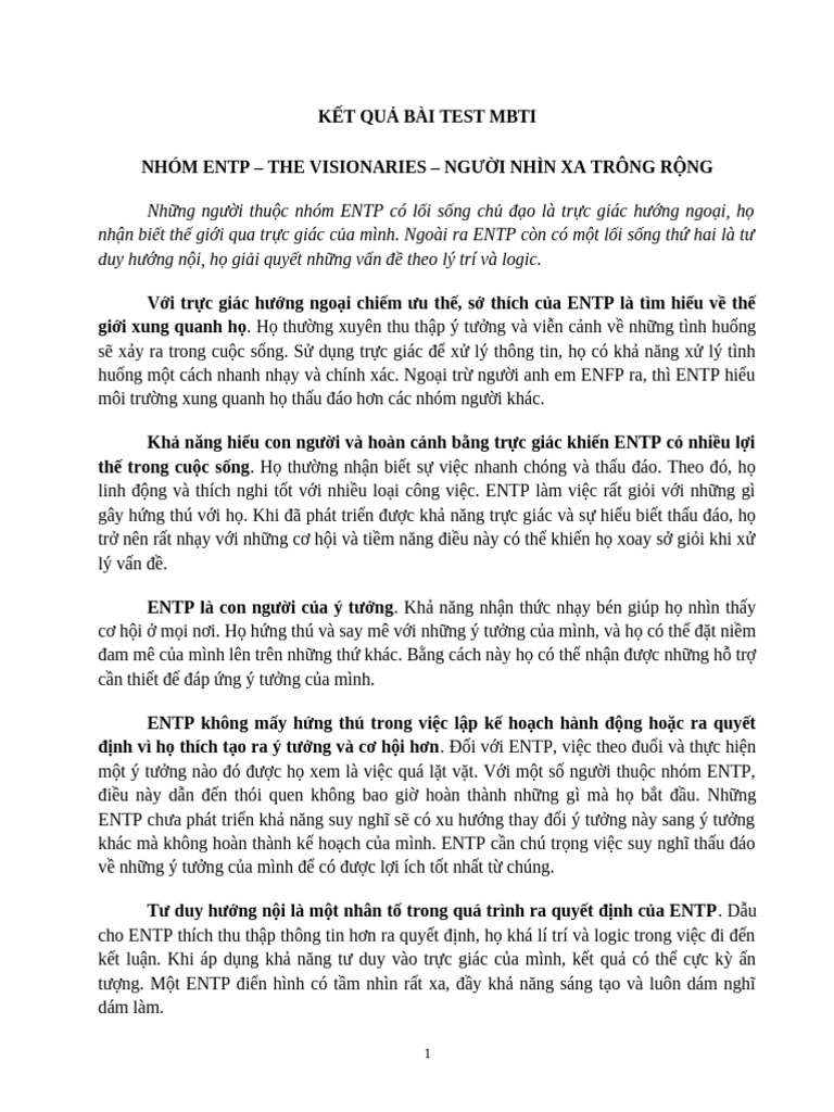 ENTP | PDF
