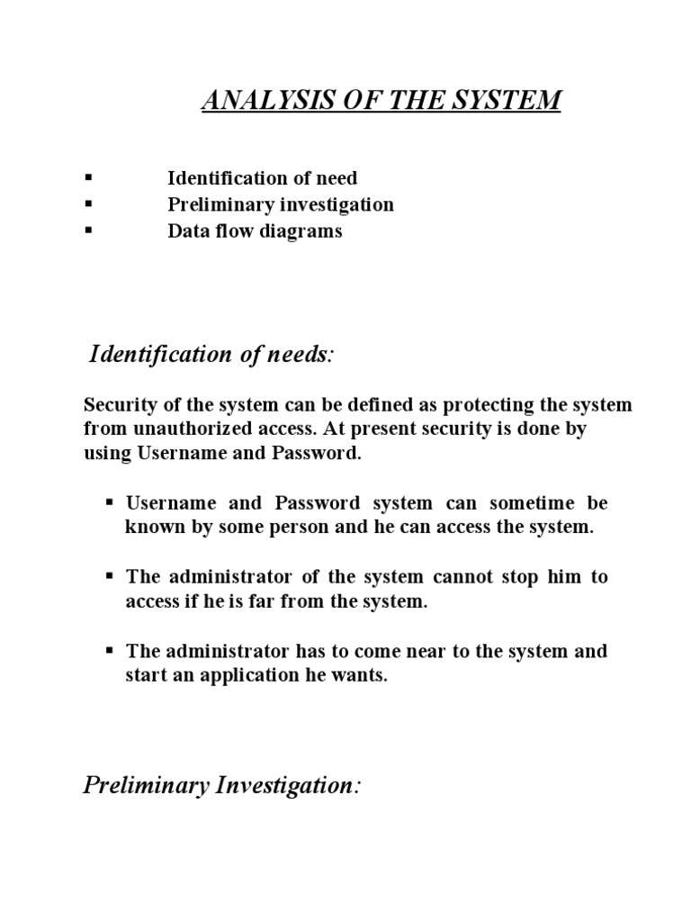 System Security Analysis and DFDs | PDF