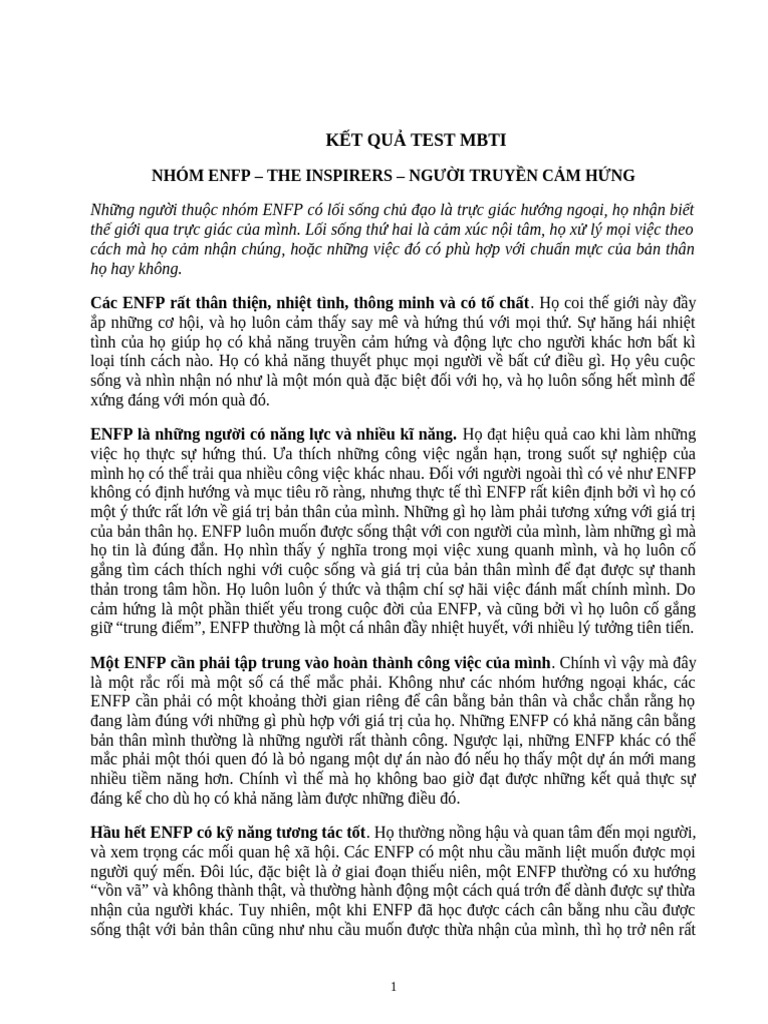 ENFP | PDF