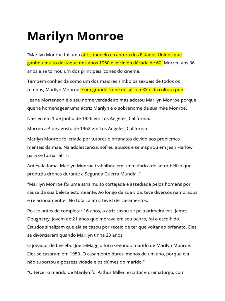 Marilyn Monroe | PDF | Marilyn Monroe, image size:768x1024