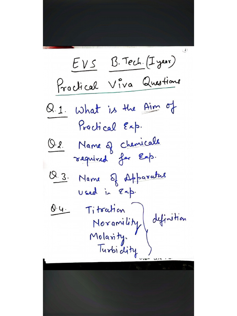 EVs Viva Questions-1 | PDF
