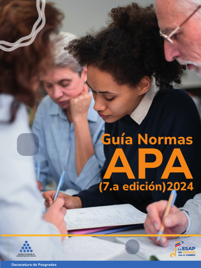 Guía Normas APA ESAP 2024 | PDF | Estilo apa | Caso de ley