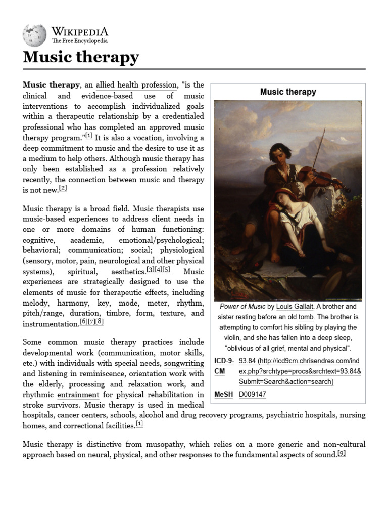 Music Therapy for Adolescents' Well-Being | PDF | Psychotherapy ...