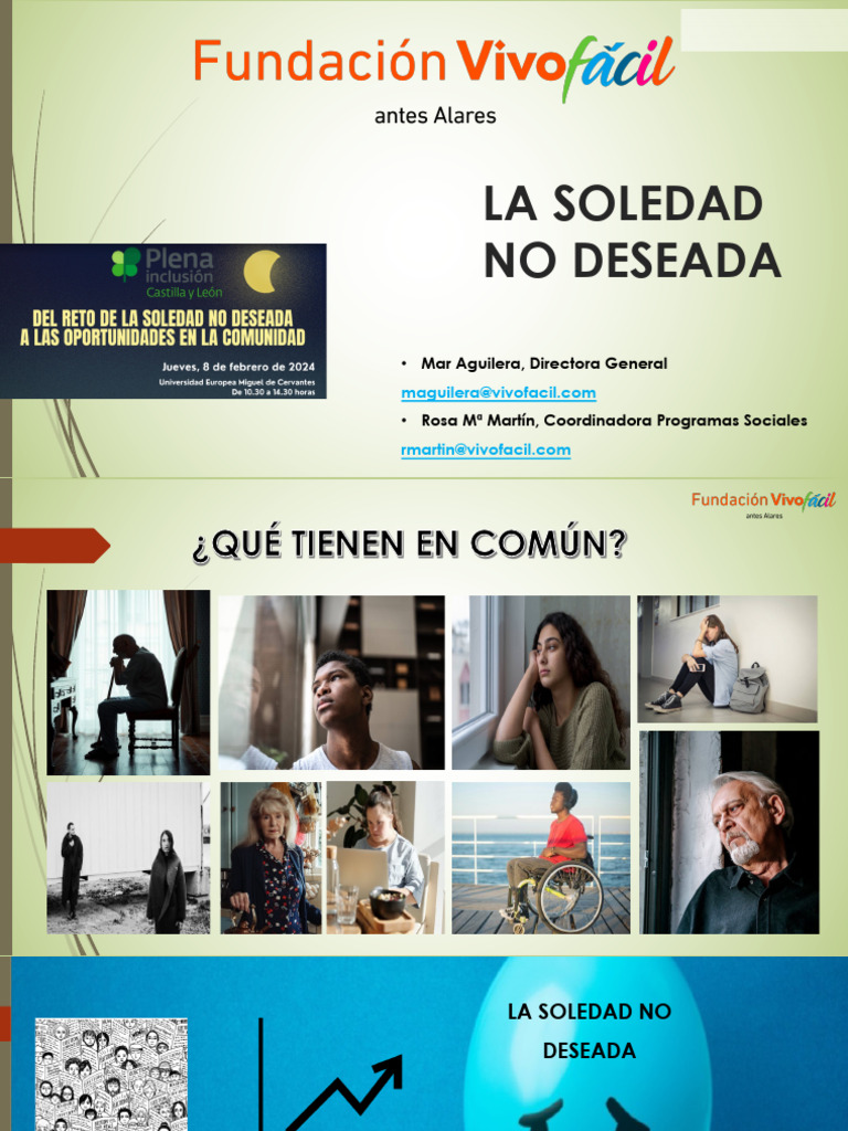 Combatiendo la Soledad No Deseada | PDF | Soledad | Ciencias del ...