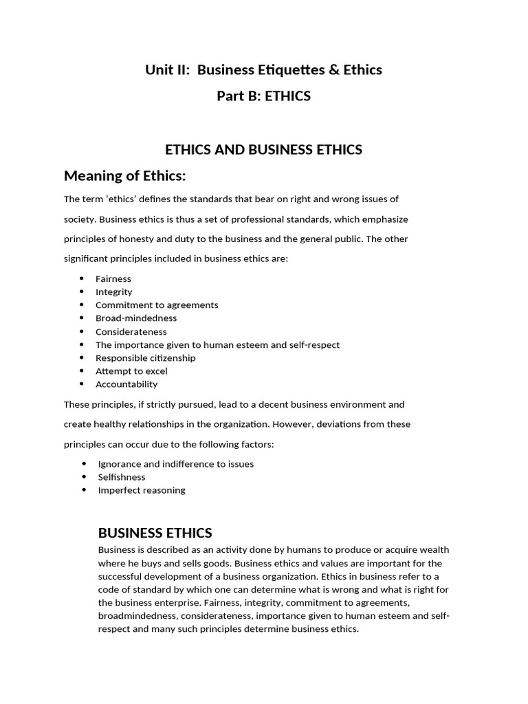 Business Ethics and Workplace Conduct | PDF | Business Ethics | Integrity