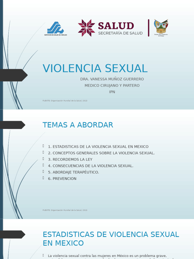 Estadísticas y Consecuencias de Violencia Sexual en México | PDF ...