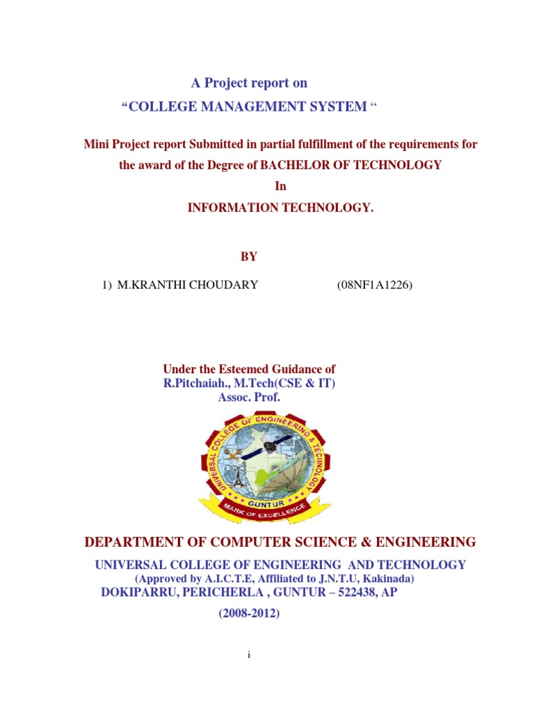 literature review on college management system