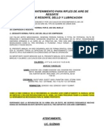 Manual de Mantenimiento Para Rifles de Aire de Resorte