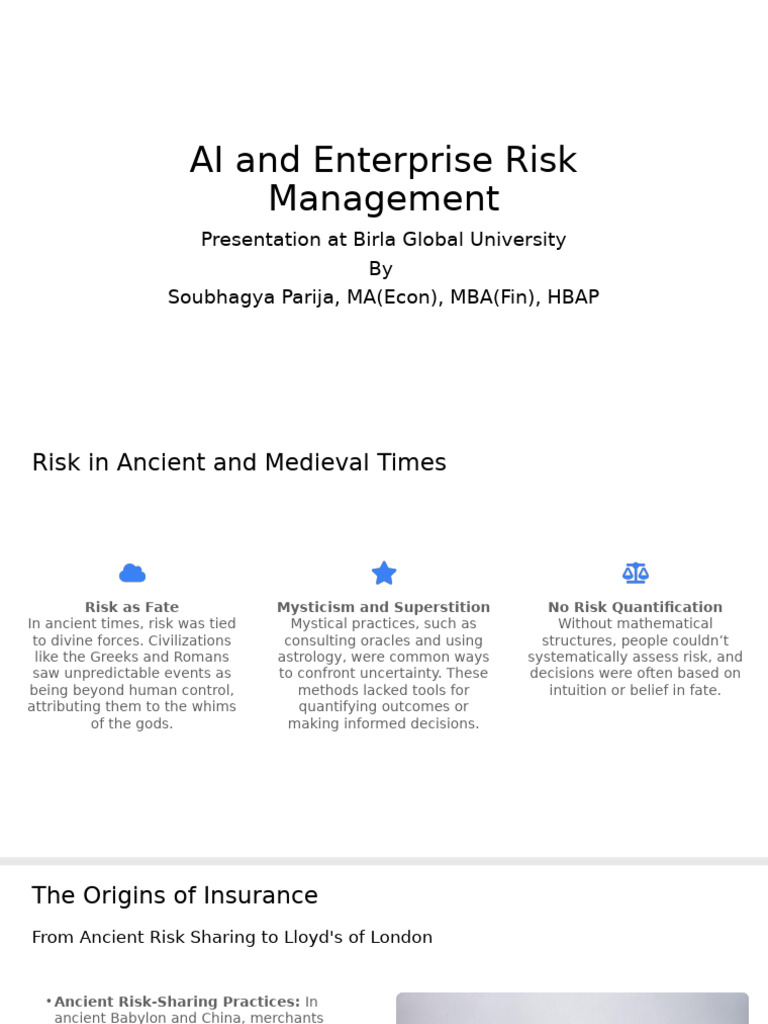 AI in Enterprise Risk Management | PDF | Artificial Intelligence ...