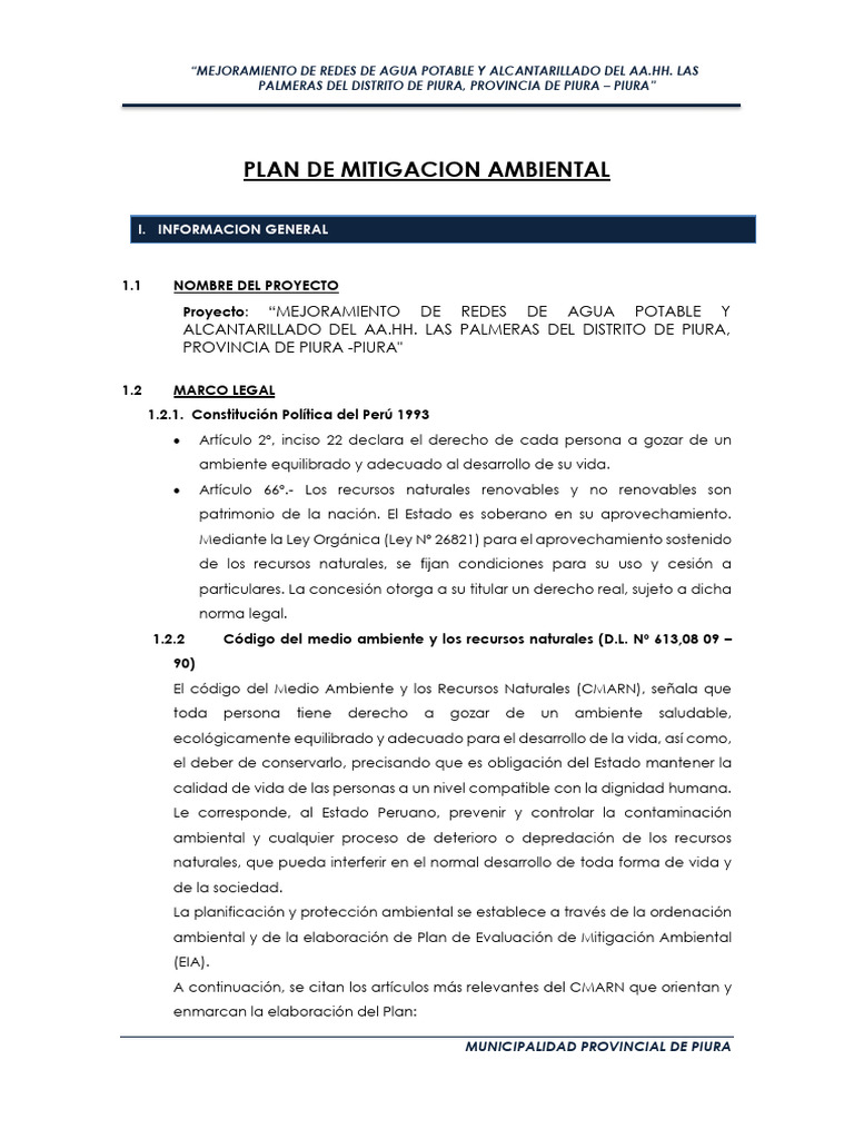 Mejora de Agua y Alcantarillado en Piura | PDF | Evaluación de impacto ...