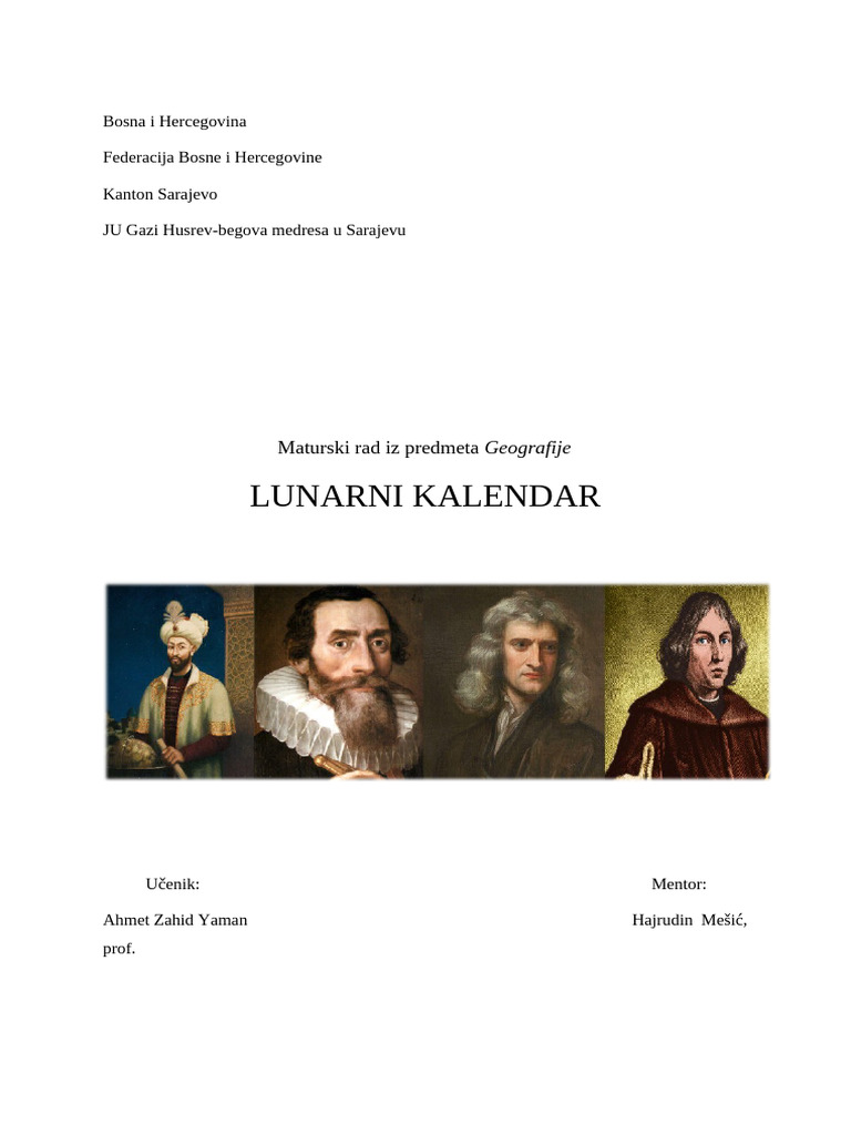 Lunarni Kalendar | PDF