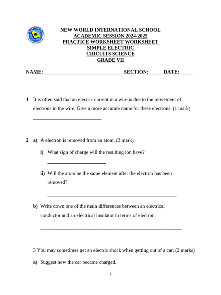 b797839d69cb2d20c997158dd5421d30 | PDF | Electric Current | Physics