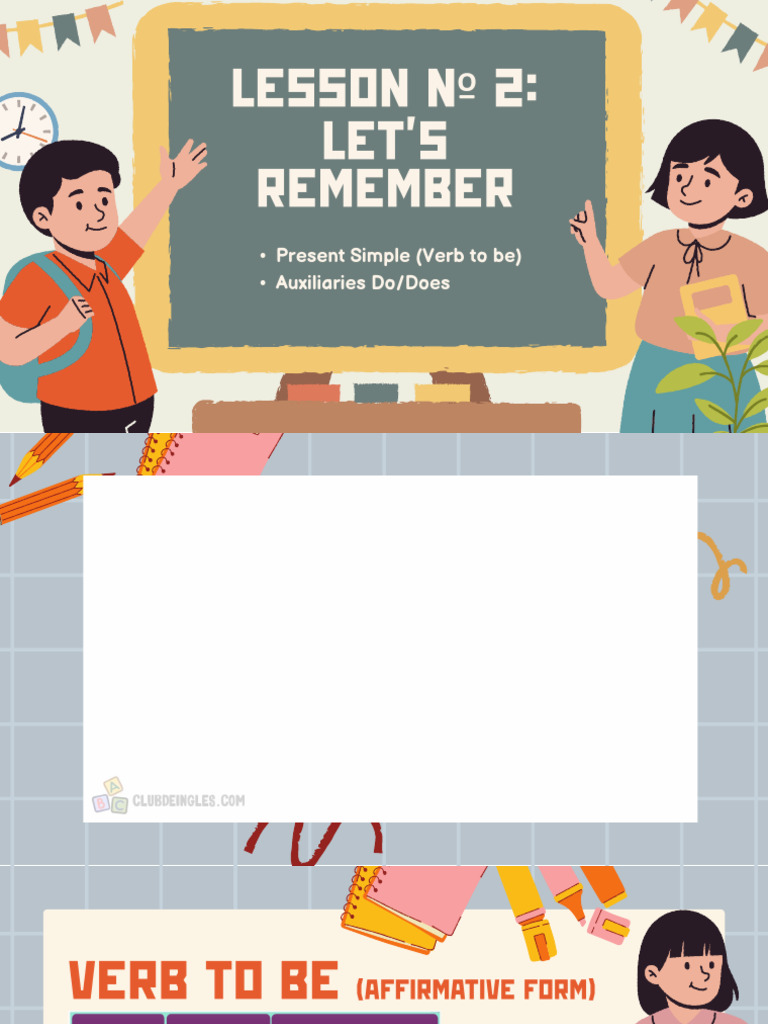 Verb To Be - Do, Does | PDF