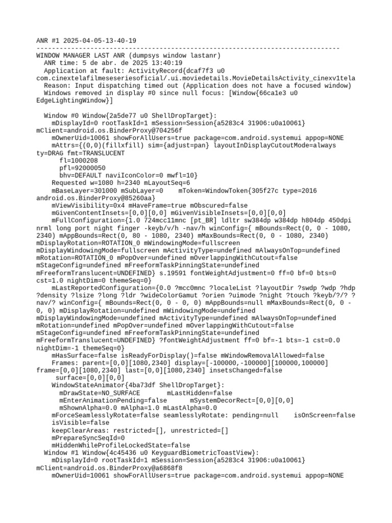 ANR Report for Cinextela App | PDF | Mobile Computers | Computing