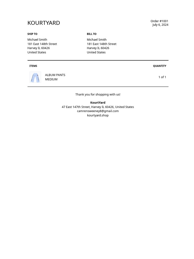 Packing Slip 1001 20240709T000421Z PDF | PDF