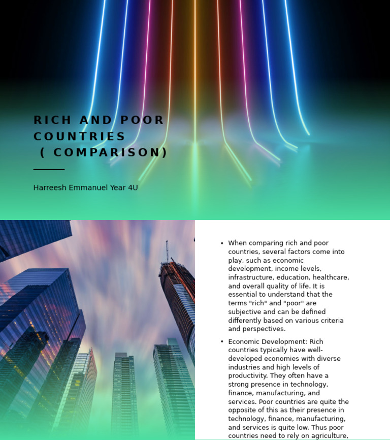 Rich And Poor Countries Pdf
