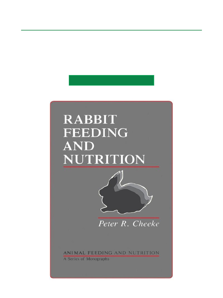 Rabbit Feeding and Nutrition Annotated PDF Download | PDF | Nutrition ...
