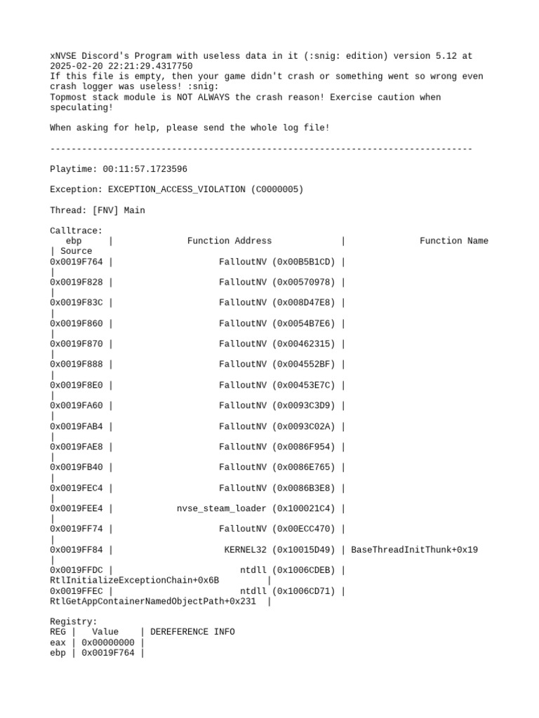 CrashLogger.2025 02 20 22 33 27.log | PDF | Office Equipment | Computer ...