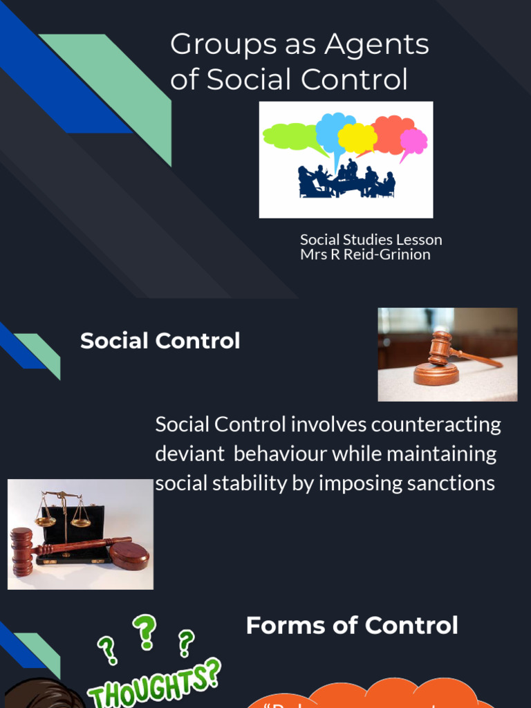 Groups As Agents of Social Control | PDF