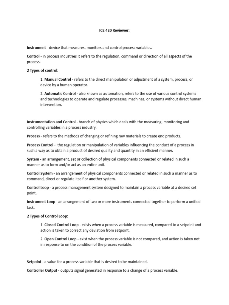 Instrumentation and Control Overview | PDF | Pressure Measurement | Switch