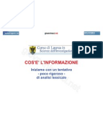 1 - INFORMAZIONE