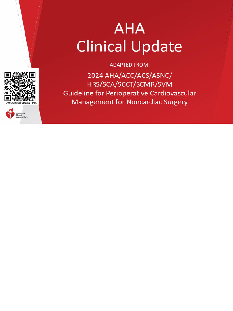 2024 Perioperative Guideline Clinical Update | PDF | Randomized ...