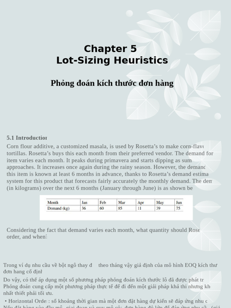 Inventory Management - Charp 5 | PDF