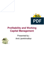Profitability and Working Capital Management