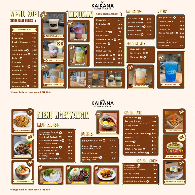 Kaikana Coffee & Kitchen Menu | PDF | Foods | Drink
