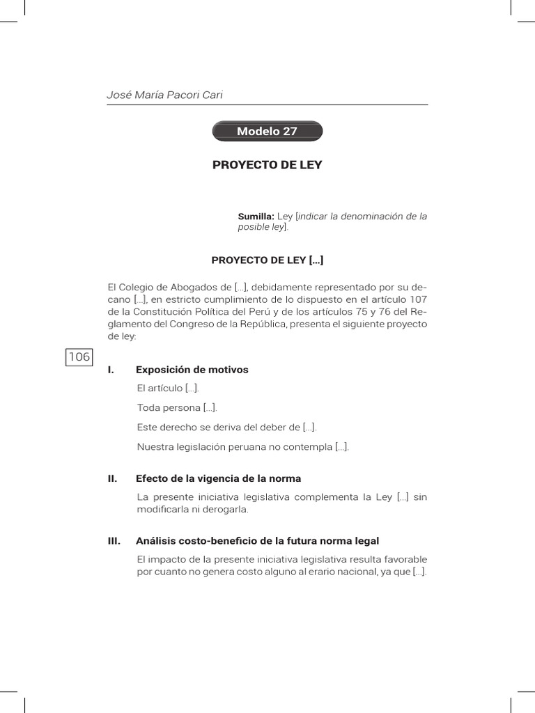 Proyecto de Ley para Regulación Legal | PDF | Documentos legales | Justicia