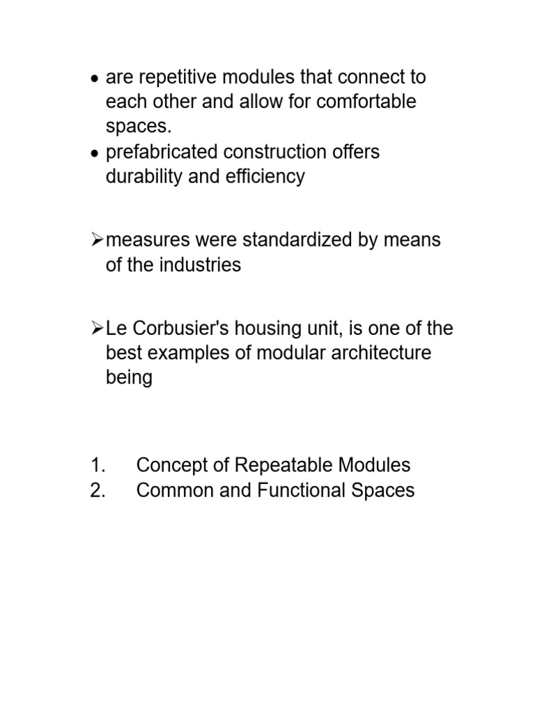 Are Repetitive Modules That Connect To Each Other and Allow For ...