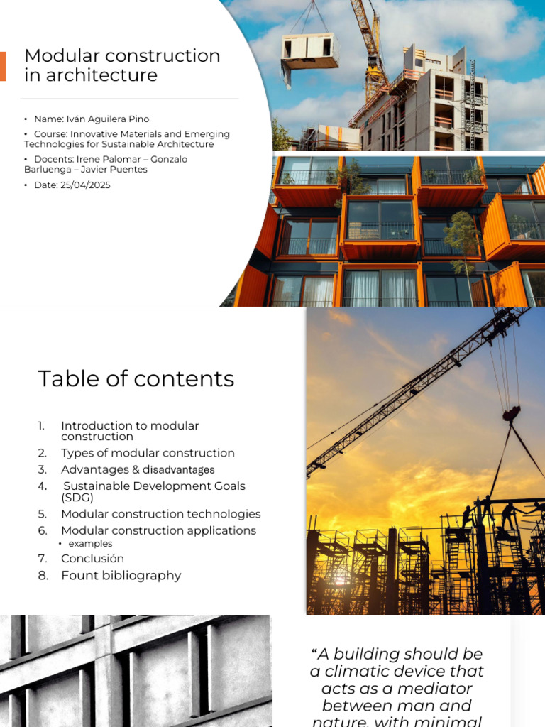 Arquitectura Modular | PDF | Entorno natural | Cambio