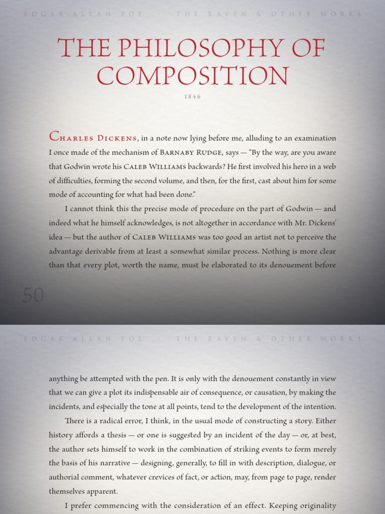 Edgar Allan Poe - The Raven and The Philosophy of Composition-50-72 ...