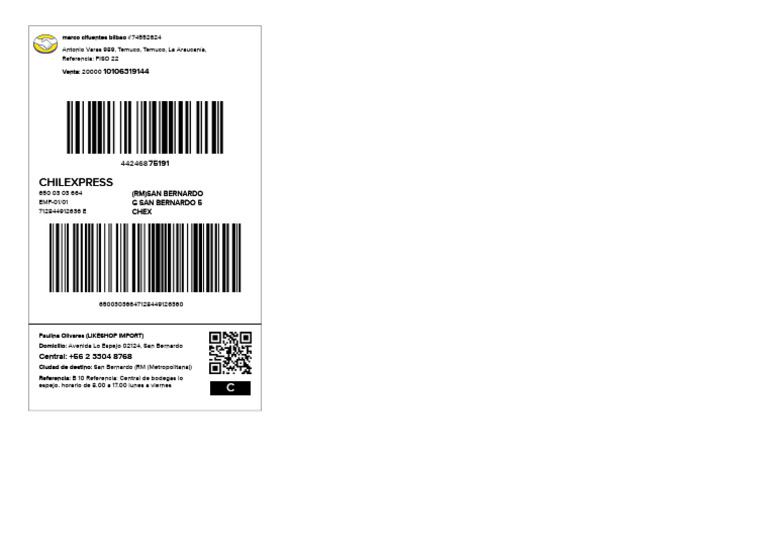 Shipment Labels 241220132754 | PDF