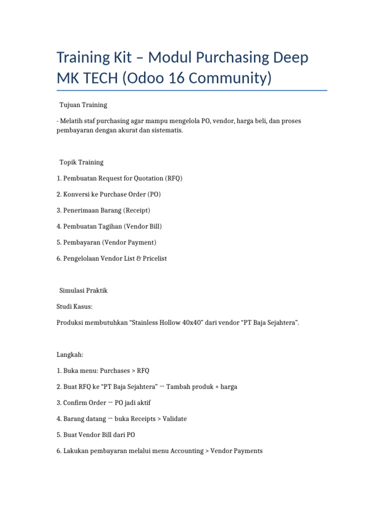 TrainingKit Purchasing Deep | PDF
