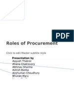 Roles of Procurement - FINAL