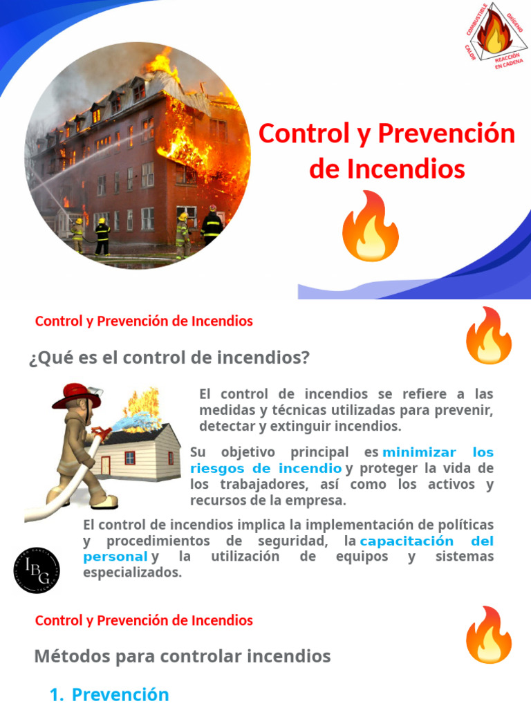 Control y Prevncion de Incendio | PDF | Combustibles | Fuego fatuo