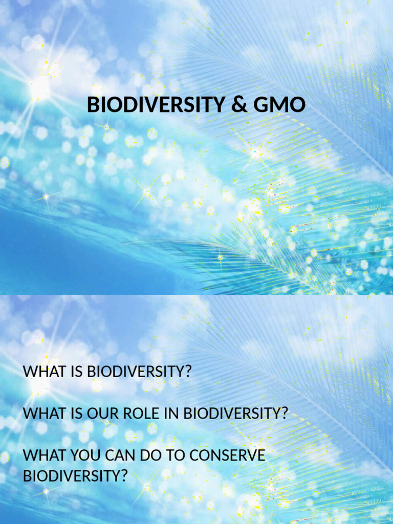 Biodiversity Gmo Notes | PDF | Habitat Destruction | Genetically ...