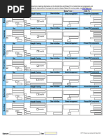 OPP Fitness Activity Log Template | PDF | Physical Fitness