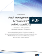 Patch Management With Gfi Languard™ and Microsoft Wsus
