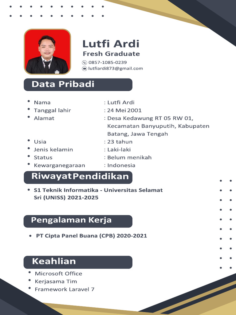 Lutfi Ardi (CV) | PDF