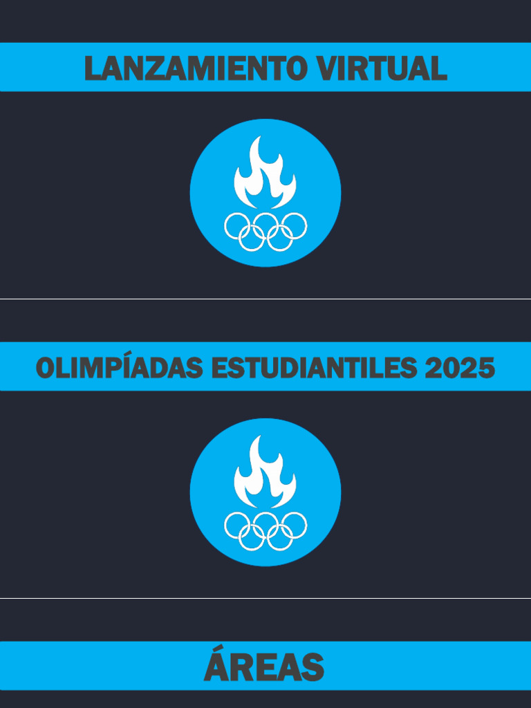Lanzamiento Oficial Olimpiadas 2025 | PDF | Deportes olímpicos ...