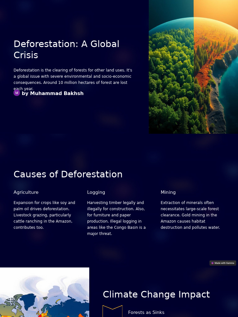 Deforestation: Causes, Impacts, Solutions | PDF | Deforestation ...