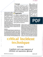 Critical Incident Technique of Competency Mapping