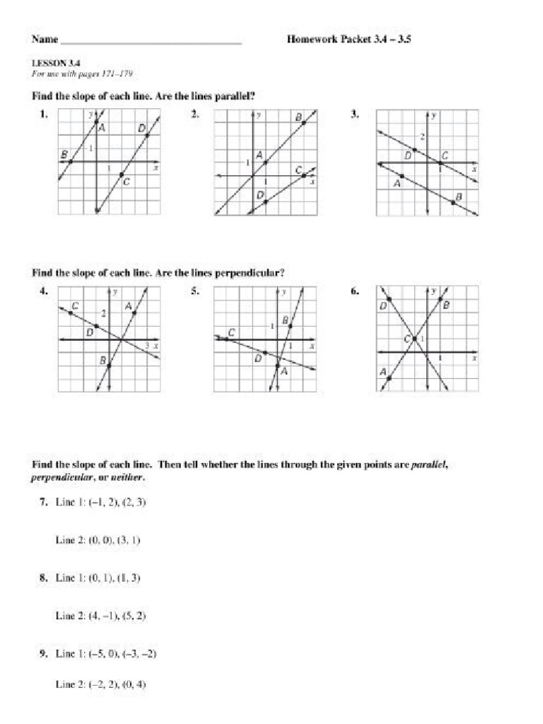 35 Homework Packetpdf | PDF