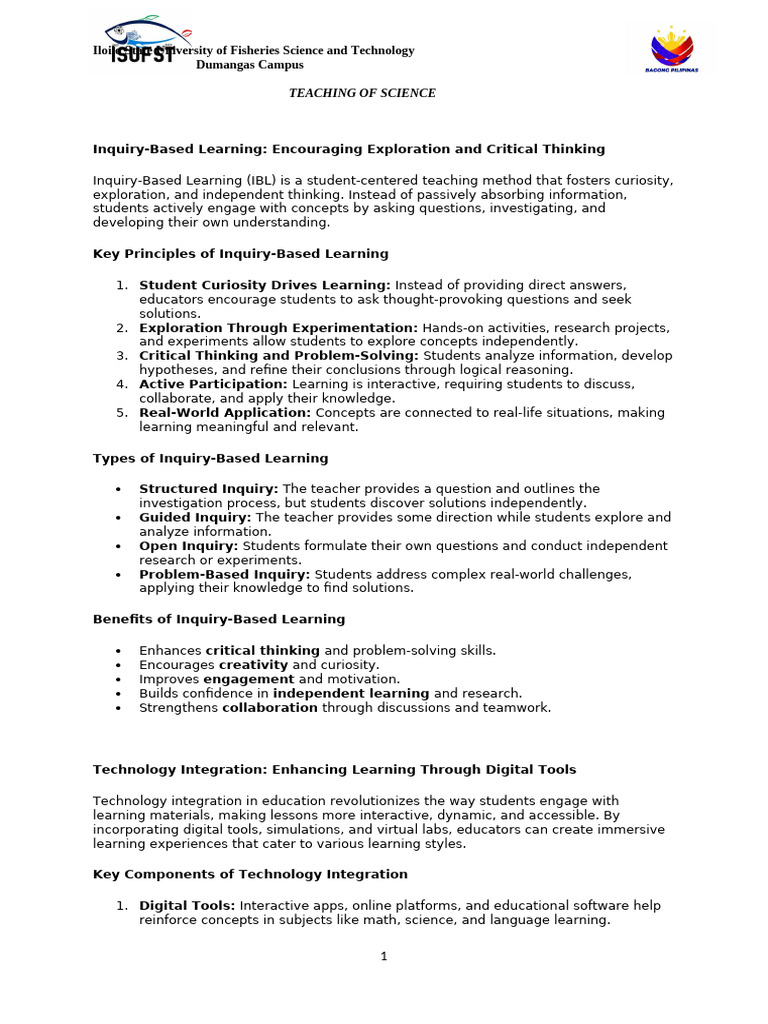 Teaching Methods and Strat | PDF | Inquiry Based Learning | Learning